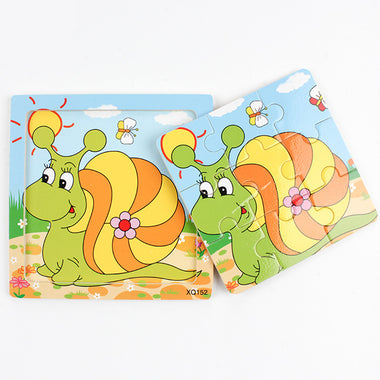 Cute Cartoon Animal Wooden Puzzle