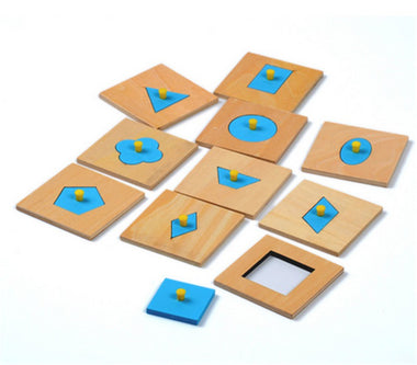 Blue Wooden Geometric Shaped Puzzle